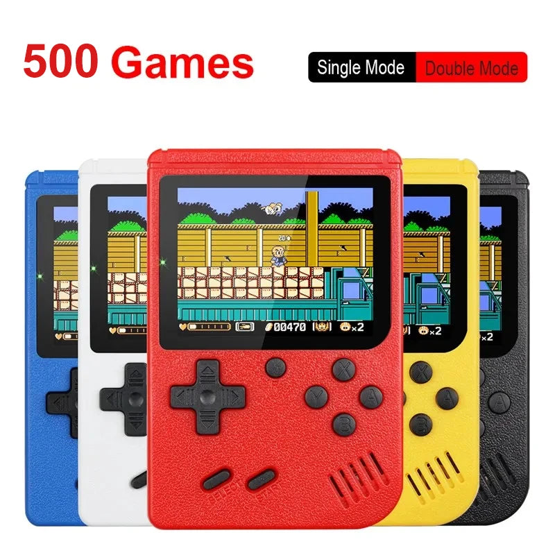 Portable Mini Handheld Video Game | Console 8-Bit | Built-in 500 games